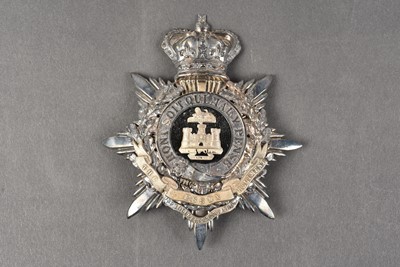 Lot 212 - A Victorian Essex Regiment 3rd Volunteer Battalion Or's Helmet Plate