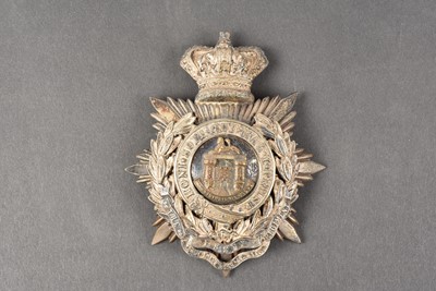 Lot 213 - A Victorian Essex Regiment 3rd Volunteer Battalion Or's Helmet Plate