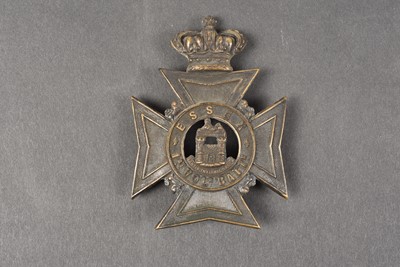 Lot 216 - A Victorian 1st Volunteer Battalion Essex Regiment Helmet Plate