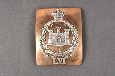 Lot 229 - 56th (West Essex) Regiment Officer's Shoulder Belt Plate