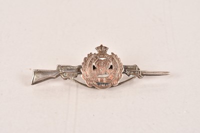 Lot 259 - A WWI Royal Engineers silver and rose gold sweetheart brooch