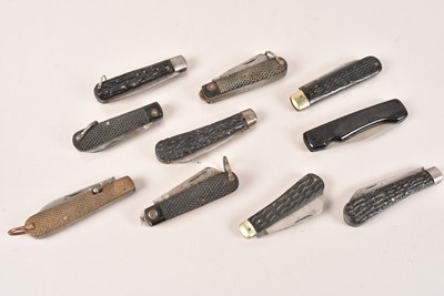 Lot 333 - A Collection of ten Pocket Knives