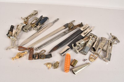 Lot 339 - An assortment of German Bayonet and Knife parts