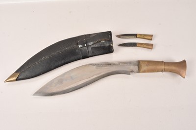 Lot 360 - A Middle Eastern Kukri Knife