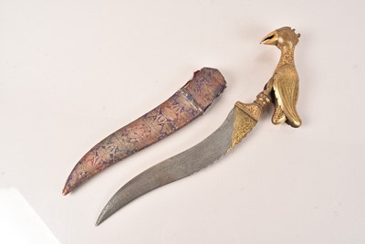 Lot 374 - An Antique Mughal Indian Khanjar