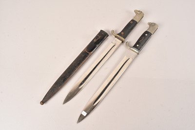Lot 401 - Two German Dress Bayonets