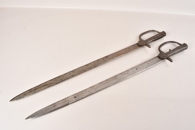 Lot 411 - Two Indian Pattern Baker/Brunswick Bayonets