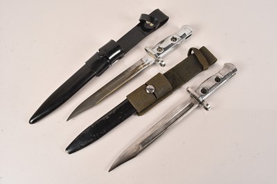 Lot 415 - An L1A3 SLR Bayonet and scabbard