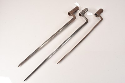 Lot 422 - Three US Socket Bayonets