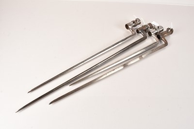 Lot 424 - A group of four Continental Socket Bayonets