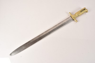 Lot 437 - An Italian Piedmont Mod 1844 sword bayonet