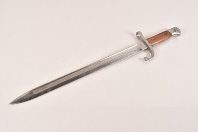 Lot 457 - A Belgian M1889 US Made Bayonet by Hopkins and Allen Arms Co