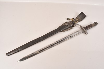 Lot 464 - A Turkish M1887 Bayonet