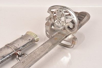 Lot 486 - A Victorian 2nd Volunteer Battalion Essex Regiment Dress Sword by Hodson & Sons
