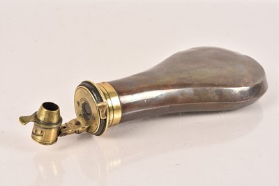 Lot 500 - A Vintage Brass Powder/Shot Flask by Sykes