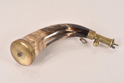 Lot 505 - A Sykes Patent Horn Shot Flask