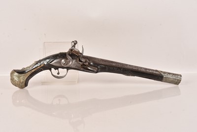 Lot 514 - A Middle Eastern Flintlock Pistol