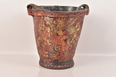 Lot 539 - A Georgian Leather Fire Bucket