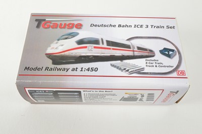 Lot 2 - T Gauge Deutsche Bahn ICE Train Set by Eishindo Japan
