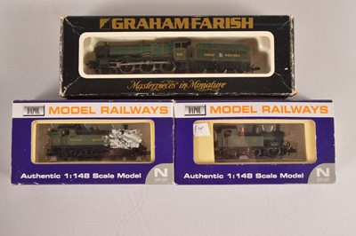 Lot 14 - N Gauge GWR Steam Locomotives (3)