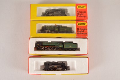Lot 15 - Hornby Minitrix N Gauge  BR Steam Locomotives (4)