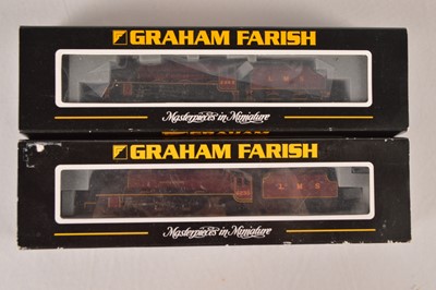 Lot 17 - Graham Farish by Bachmann N Gauge LMS Steam Locomotives with Tenders (2)