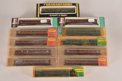 Lot 21 - N Gauge BR Coaching Stock (12)