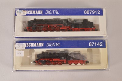 Lot 25 - Fleischmann Digital  N Gauge German Steam Locomotives with Tenders (2)