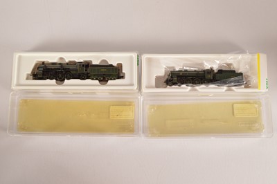 Lot 27 - Minitrix N Gauge Bavarian Steam Locomotives with Tenders (2)