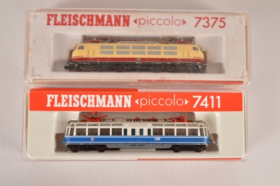 Lot 36 - Fleischmann Piccolo N Gauge German Electric Locomotives (2)