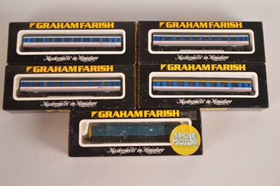 Lot 60 - Graham Farish N Gauge BR Diesel Locomotive and Network Southeast Coaches (5)