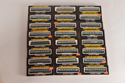 Lot 62 - Graham Farish N Gauge BR Blue Grey Coaching Stock (24)