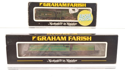 Lot 65 - Graham Farish N Gauge Steam Locomotives With Tenders (2)