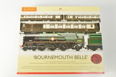 Lot 105 - Hornby 00 Gauge boxed R2300 Bournemouth Belle Train Pack and R4381 BB Coach Pack (2)