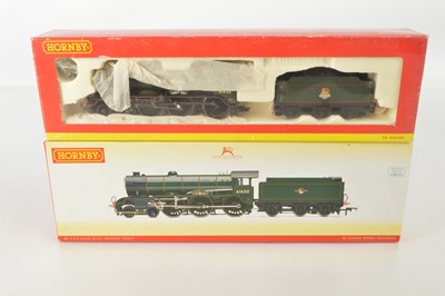 Lot 110 - Hornby 00 Gauge boxed BR green Class B17/6 Footballer  Locomotives and Tenders (2)