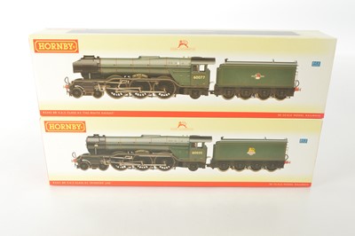 Lot 115 - Hornby 00 Gauge boxed BR green Class A3 Locomotives and Tenders (2)