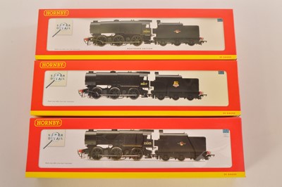 Lot 139 - Hornby 00 Gauge boxed BR black Class Q1 Locomotives and Tenders (3)