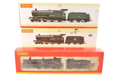 Lot 172 - Hornby 00 Gauge boxed  BR Grange Class Locomotives and Tenders all with decoders fitted (3)