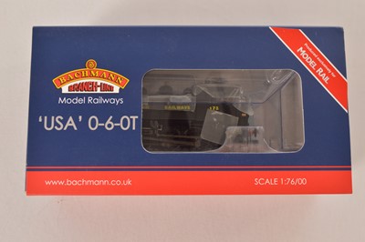 Lot 210 - Bachmann exclusive to Model Rail boxed 00 Gauge MR-11 BR black Class S73 0-6-0 USA Tank Locomotive