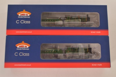 Lot 216 - Pair of Bachmann boxed 00 Gauge SECR lined green C Class 0-6-0 Locomotives and Tenders (2)