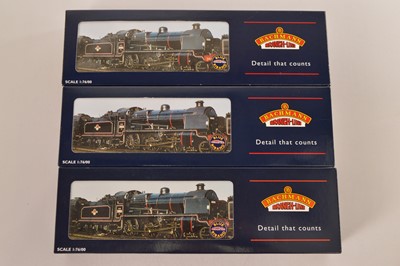 Lot 222 - Three Bachmann boxed 00 Gauge SR green N Class 2-6-0 Locomotives and Tenders (3)