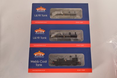 Lot 231 - Bachmann boxed 00 Gauge BR black L&YR 2-4-2T and Webb 0-6-2 Coal Tank Locomotive (3)