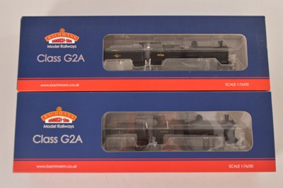 Lot 233 - Pair of Bachmann boxed 00 Gauge BR black Class G2A 0-8-0 Steam Locomotives and Tenders (2)