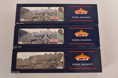 Lot 234 - Bachmann boxed 00 Gauge BR black and green Ivatt Class 2MT and Class 4 Steam Locomotives and Tenders (3)