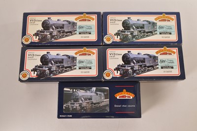 Lot 237 - Bachmann boxed 00 Gauge BR black Class V1 and V3 2-6-2 Tank Locomotives (5)