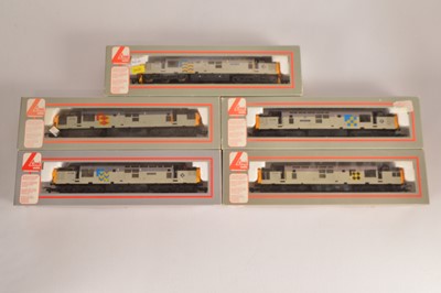 Lot 282 - Lima OO Gauge Class 37 Diesel Locomotives (5)