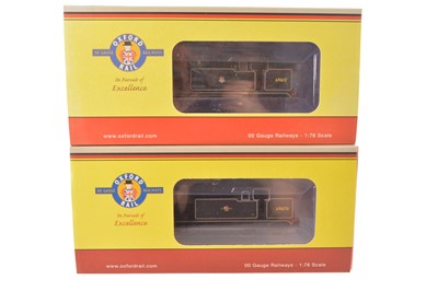 Lot 302 - Oxford Rail 00 Gauge Boxed BR black N7 0-6-2T Tank Engines (2)