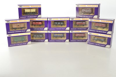 Lot 352 - Dapol 00 Gauge Wessex Wagons Ltd Edition Open wagons and Vans and Tank wagon, with Certificates (12)