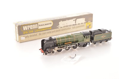 Lot 393 - Wrenn 00 Gauge boxed W2239 rebuilt BR green West Country Class 34028 'Eddystone' Locomotive and tender