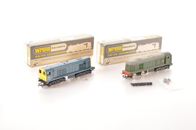 Lot 394 - Pair of Wrenn 00 Gauge boxed BR green and BR blue Class 20 Bo-Bo Diesel Locomotives